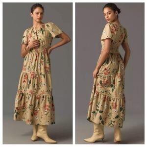 reagan floral embroidered cotton dress Teri Jon One Shoulder Side Drape Gown - Hot Pink main image 0
